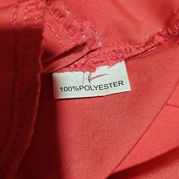 Coral Lightweight Halter Romper With Pockets - Picture 5 of 12